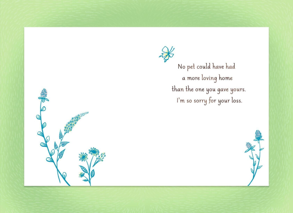 Free Printable Sympathy Cards For Loss Of Dog Free Printable A To Z