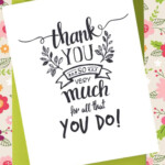 Free Printable Thank You Cards For Coworkers