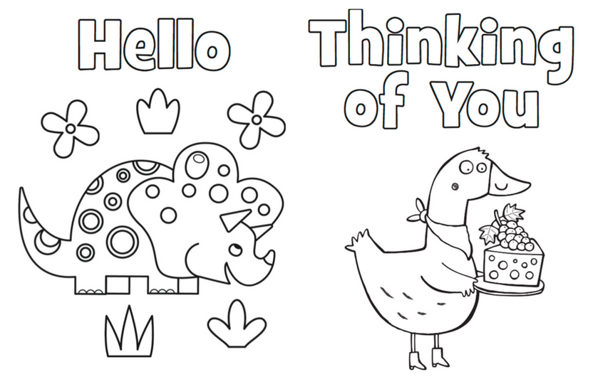 Free Printable Thinking Of You Cards To Color Cards Info