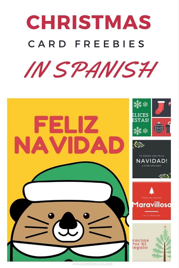 Freebie Christmas Card Printables In Spanish Printable Christmas 
