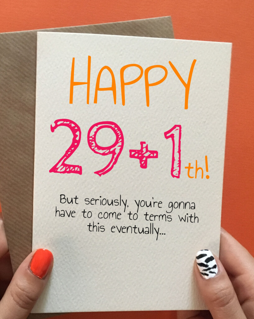 Funny 30th Birthday Cards Printable Free