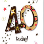Funny 40th Birthday Card H 40th Birthday Cards 40th Birthday Wishes