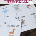 Get Active With Your Kids With Animal Action Cards FREE Printable
