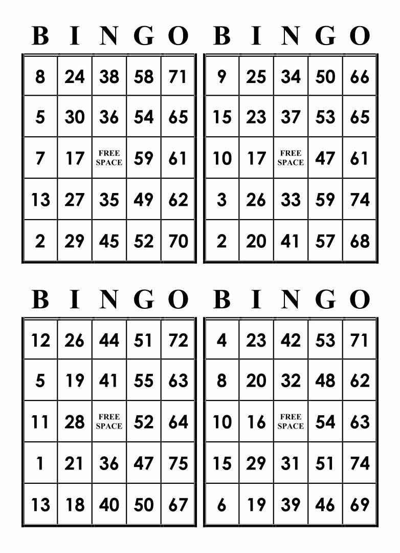 Get Free Printable Bingo Cards Most Complete School Info