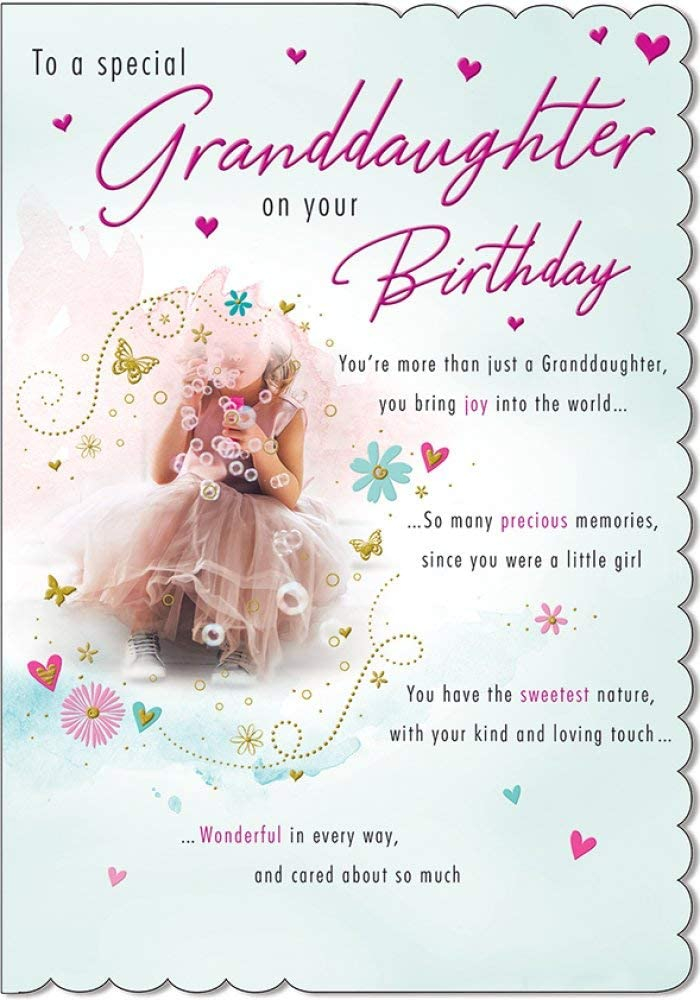 GRANDDAUGHTER BIRTHDAY CARD Home Garden Greeting Cards Invitations