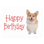 Happy Birthday Pembroke Corgi Puppy Dog Postcard Zazzle