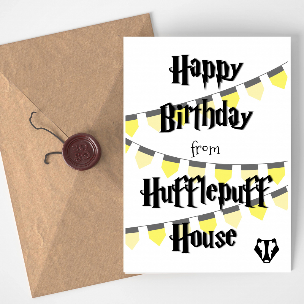 Harry Potter Birthday Card Printable Printable Card Free