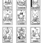 Hello Kitty Tarot Coloring Book 6x13 Hello Kitty Colouring Pages