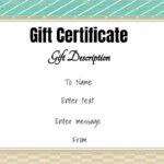 How To Make And Print A Gift Certificate
