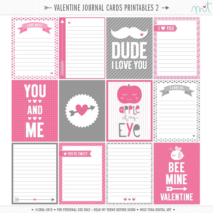 Journal Cards Misstiina Free Printable Personal Cards Free Printable