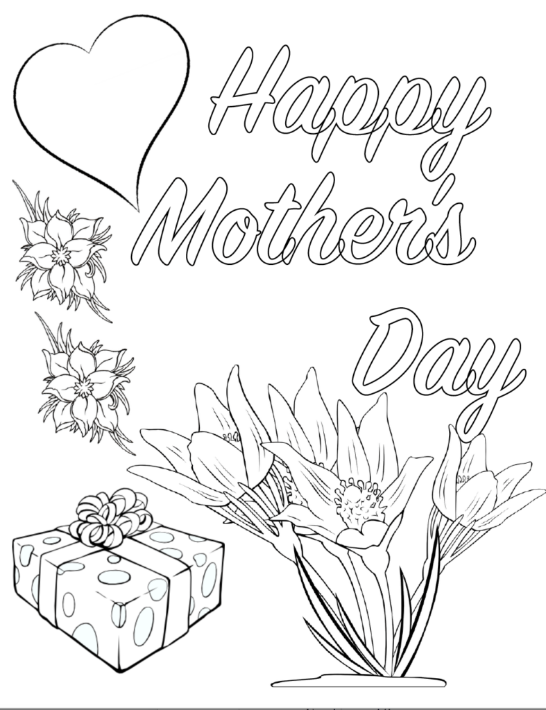  Kids Coloring Pages For Mothers Day Free Download Goodimg co