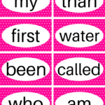 Kindergarten Sight Words Flash Cards Printable Fry First 100 Sight