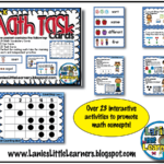 Lanie s Little Learners Pre K To K Math Task Cards Set 1 Printables