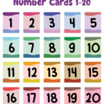 Large Printable Number Cards 1 20 Printable Numbers Printable Images