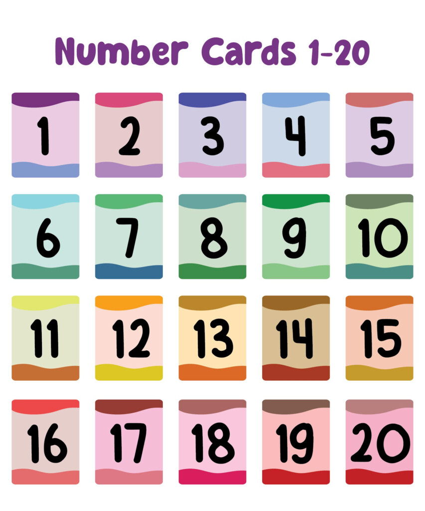 Large Printable Number Cards 1 20 Printable Numbers Printable Images 