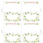 Lemon Squeezy Day 12 Place Cards Christmas Card Templates Free