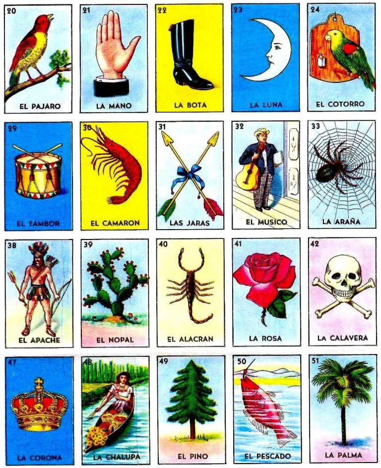 Loteria Cards 1 54 Pdf Cards Info