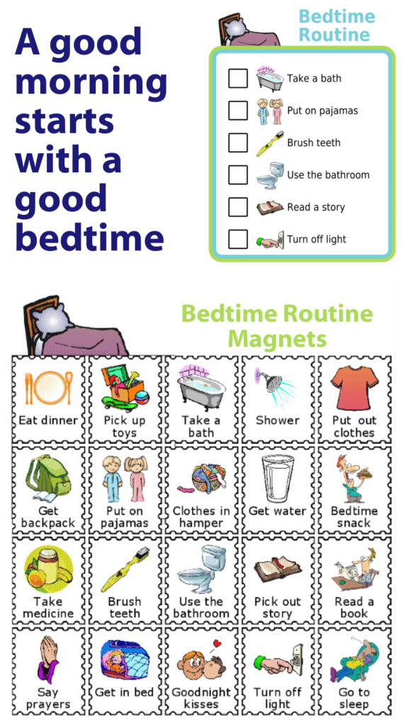 Marvelous Bedtime Checklist Printable Shape Tracing Sheets For Preschoolers