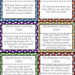 Mindfulness Activity Brain Break Cards For Calm Down Corners And Self