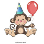 Monkey Birthday Birthday Clipart Monkey Birthday PNG And Vector With