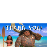 Musings Of An Average Mom Moana Thank You Cards