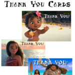 Musings Of An Average Mom Moana Thank You Cards