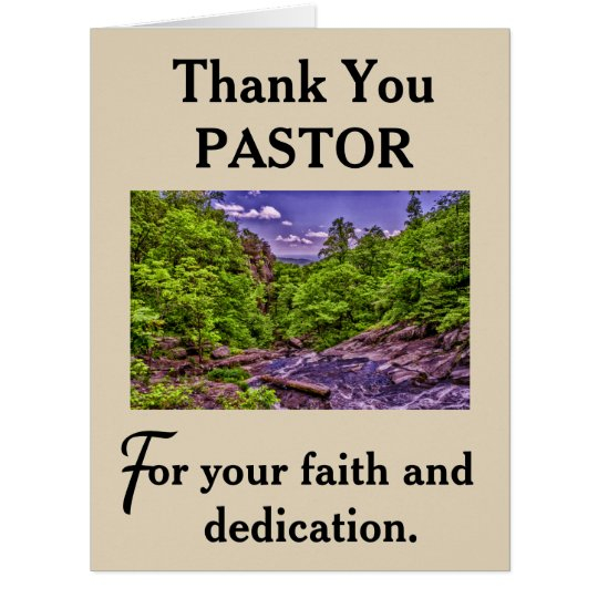 Pastor s Appreciation Card Zazzle