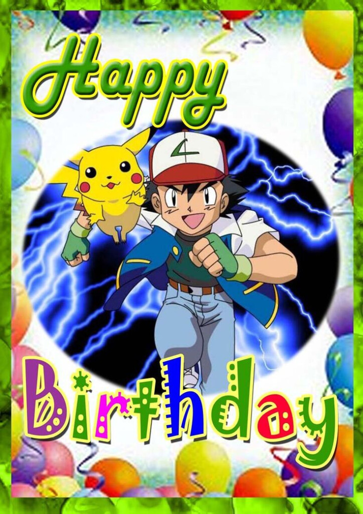 Pikachu Printable Birthday Cards PRINTBIRTHDAY CARDS Pokemon 