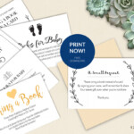 Please Bring A Book Instead Of A Card Printable Printable Card Free