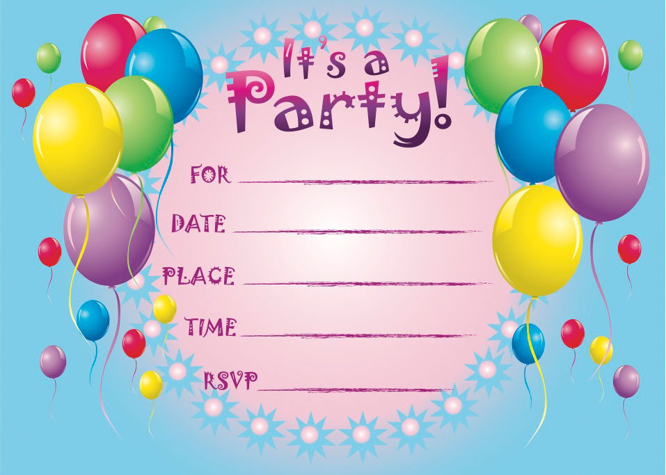 Printable Birthday Invitations So Pretty Invitations And Greeting Cards