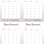 Printable Bunco Score Cards Free Free Printable