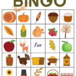 Printable Fall Bingo Game For Kids Views From A Step Stool