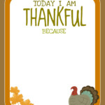 PRINTABLE Free Thanksgiving Printable