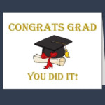 Printable GRADUATION Card Instant Download Congrats Grad Etsy