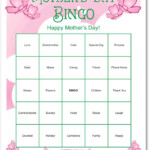 Printable Mother s Day Bingo Mother s Day Printables Mother s Day