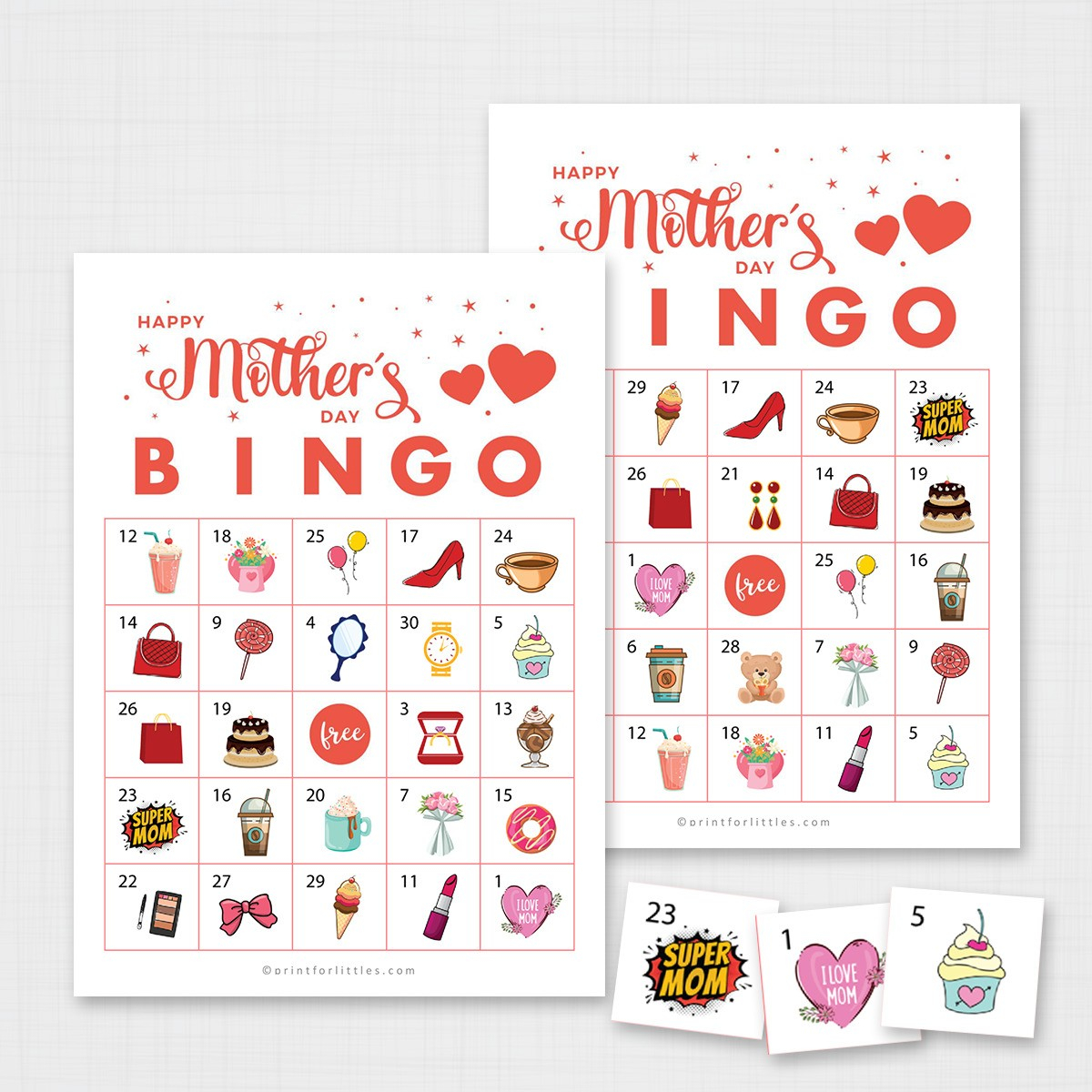 Free Printable Mother #39 s Day Bingo Cards Free Printable Card