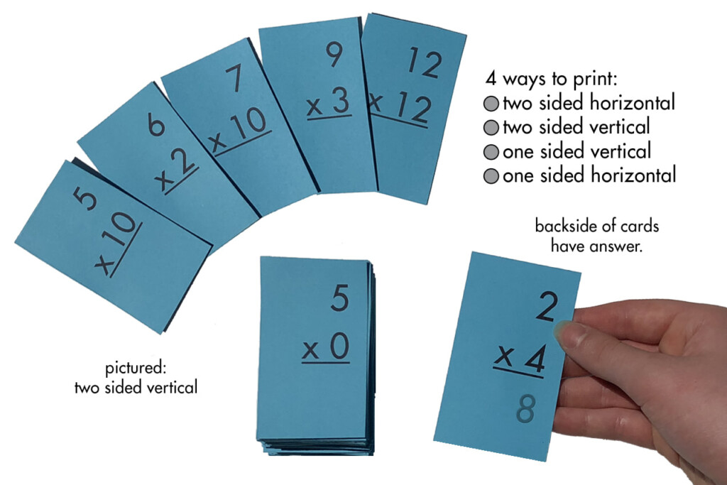 Printable Multiplication Flash Cards 0 12 PrintableMultiplication