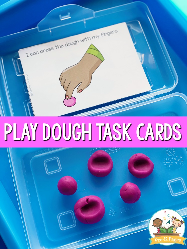 Printable Play Dough Task Cards For Preschool And Pre K Playdough