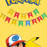 Printable Pokemon Birthday Cards PRINTBIRTHDAY CARDS Pokemon