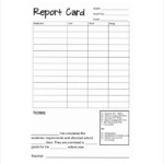 Printable Report Card Template Free FREE PRINTABLE TEMPLATES