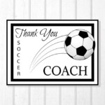 PRINTABLE Team Thank You Card For Soccer Coach Instant Etsy