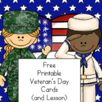 Printable Veteran s Day Cards Veteran s Day Lesson Plan