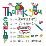 Rachel Ellen Designs Teacher Thank You Card Greeting Cards For