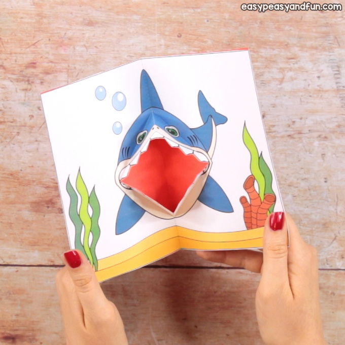 Shark Pop Up Card Easy Peasy And Fun