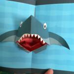 Shark Pop up Card template From Http www robives popup shark