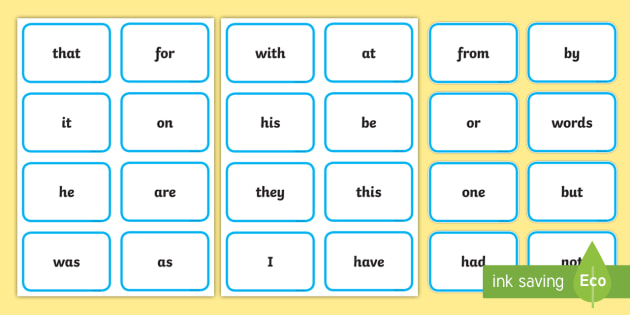 Sight Word Snap Game Teach Your Kids How To Play Snap