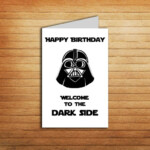 Star Wars Birthday Card Printable Darth Vader By EnjoyPrintable