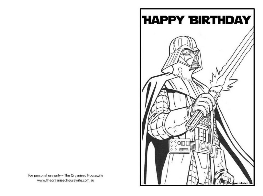Star Wars Happy Birthday Card Coloring Pages Star Wars Happy Birthday 