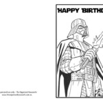 Star Wars Happy Birthday Card Coloring Pages Star Wars Happy Birthday
