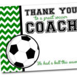 Team Thank You Card For Soccer Coach INSTANT Download By Khudd